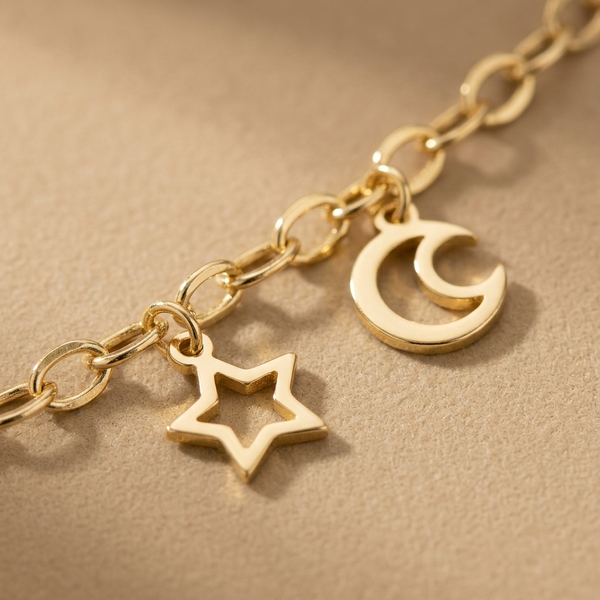 Pulsera Noche Estrellada en piel