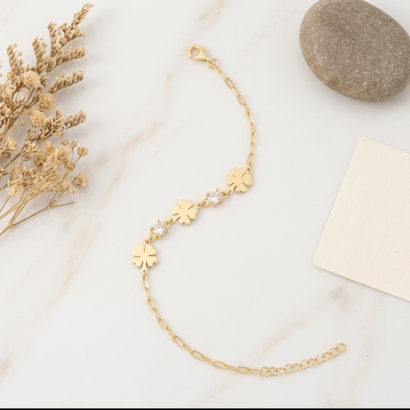 Pulsera Trébol de la Suerte