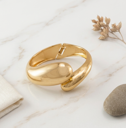 Brazalete Dorado Cruzado Nudo - Querida Lua
