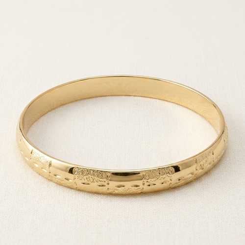 Brazalete Dorado Relieve Deriva detalle